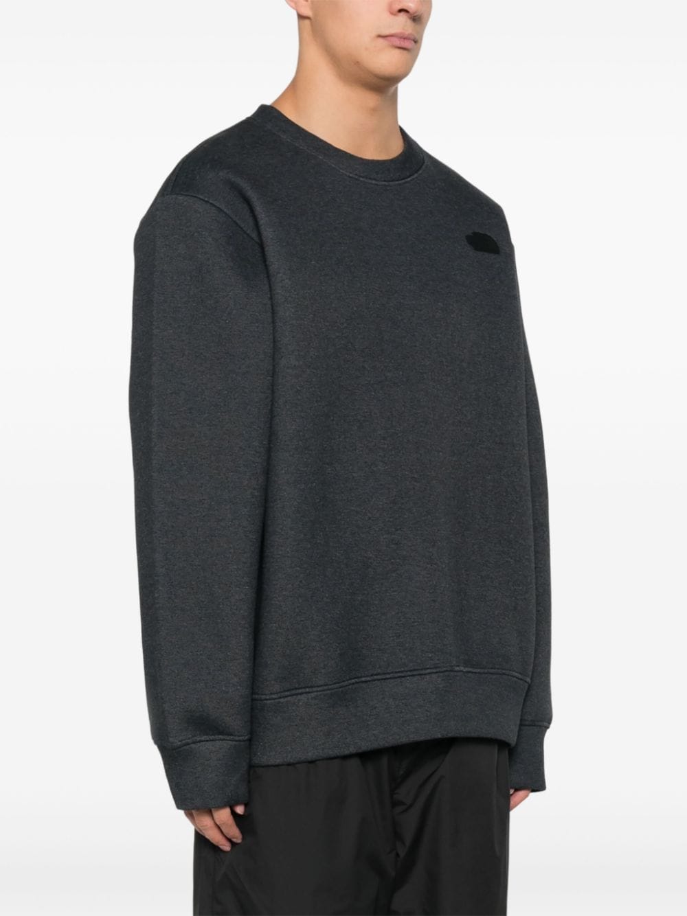 【送料&関税込】The North Face Crewneck Cotton Sweatshirt crewneck sweatshirt man black heather in cotton - THE NORTH